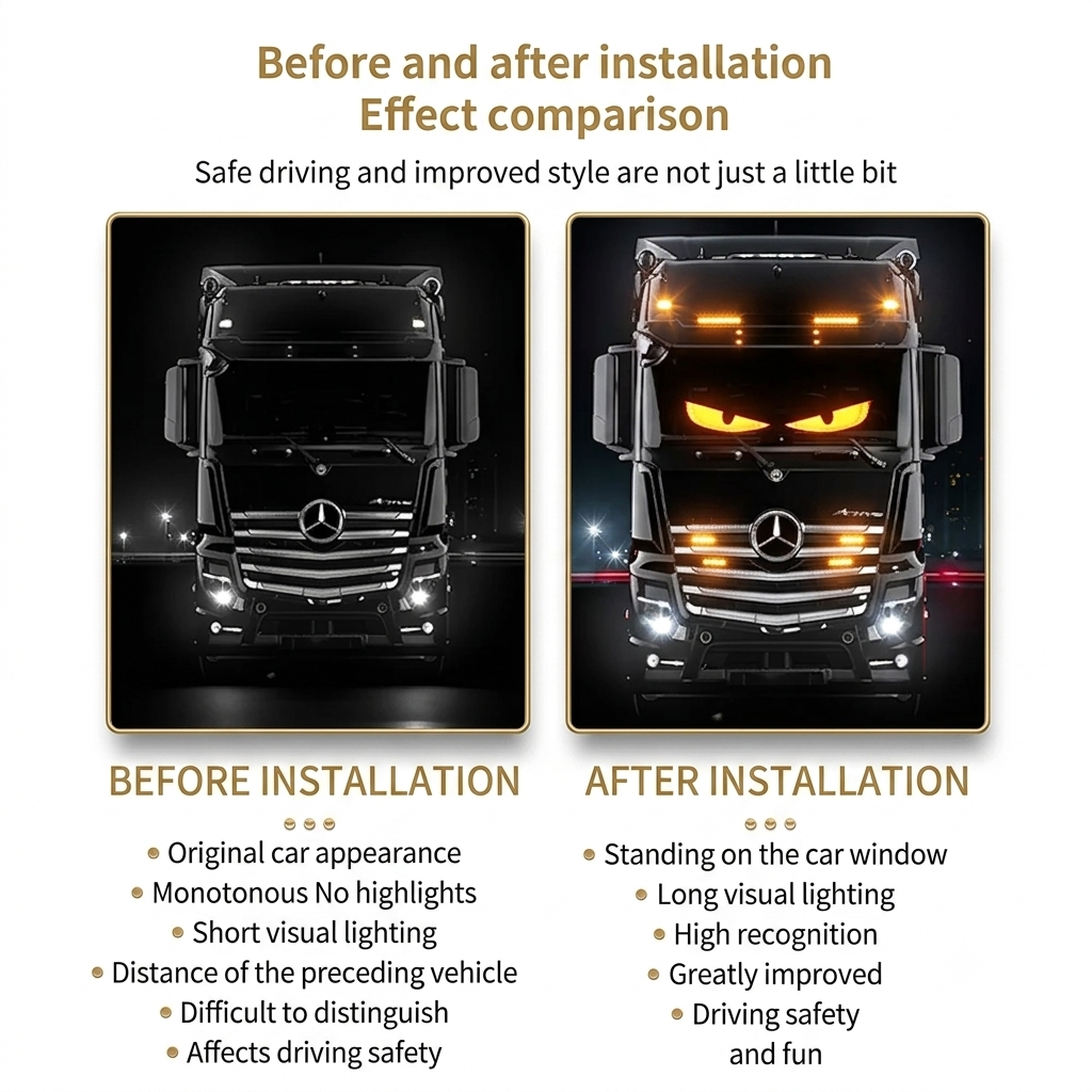 Programmable LED Matrix Panel for Car & Truck Grilles – Bluetooth App Control Flexible RGB Screen